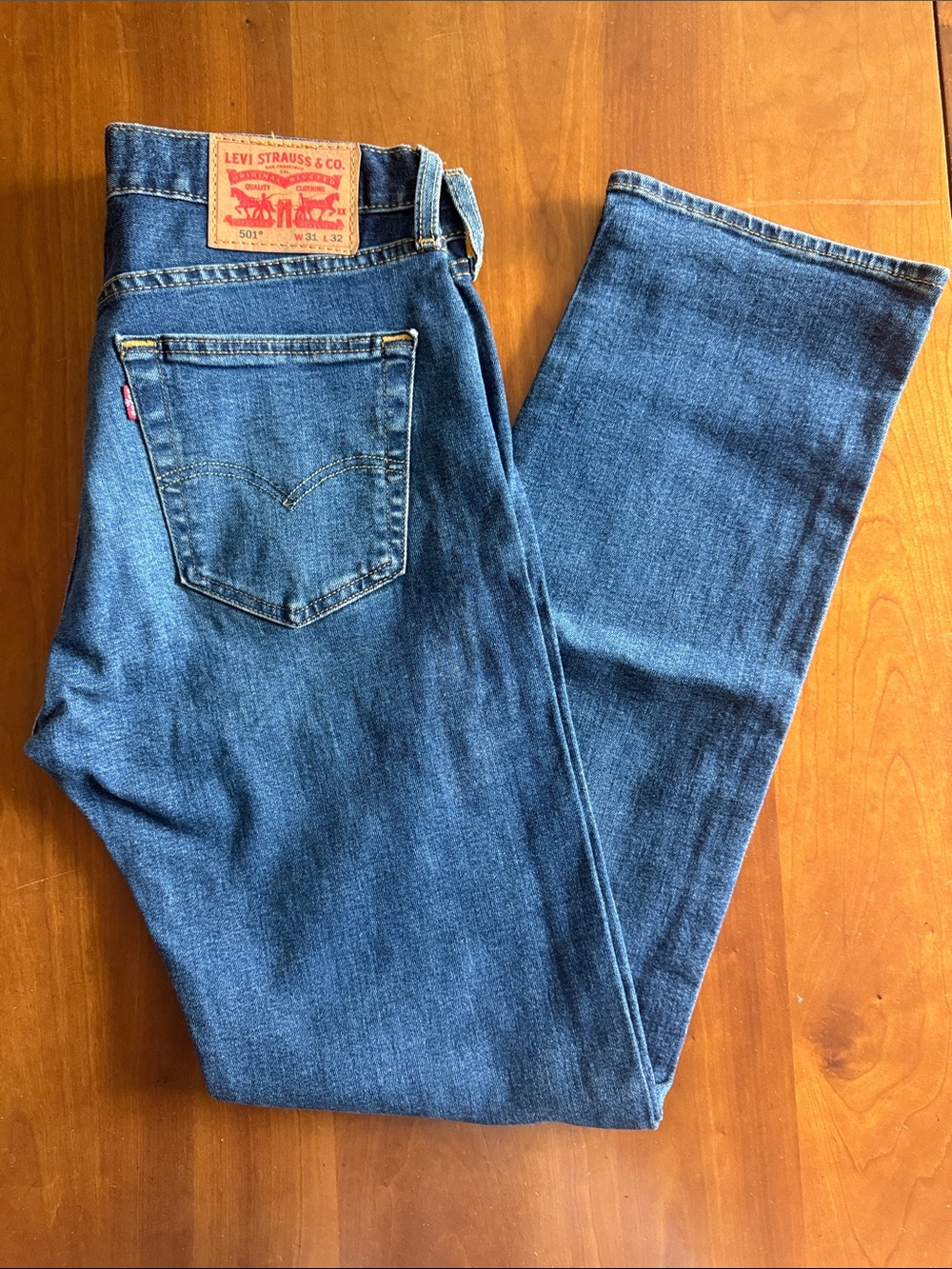 Levi's 501 Original Men's Jeans - 3pm in Columbus Dark Wash. 31 x 32